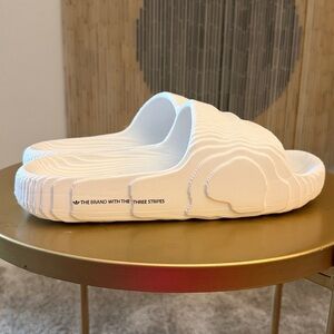 adidas White Slide Sandals